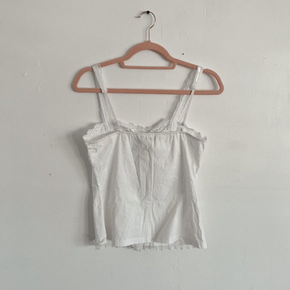 Vintage/Y2K  Boho, Fairycore Delicate White Trendy Top | - Picture 7 of 8